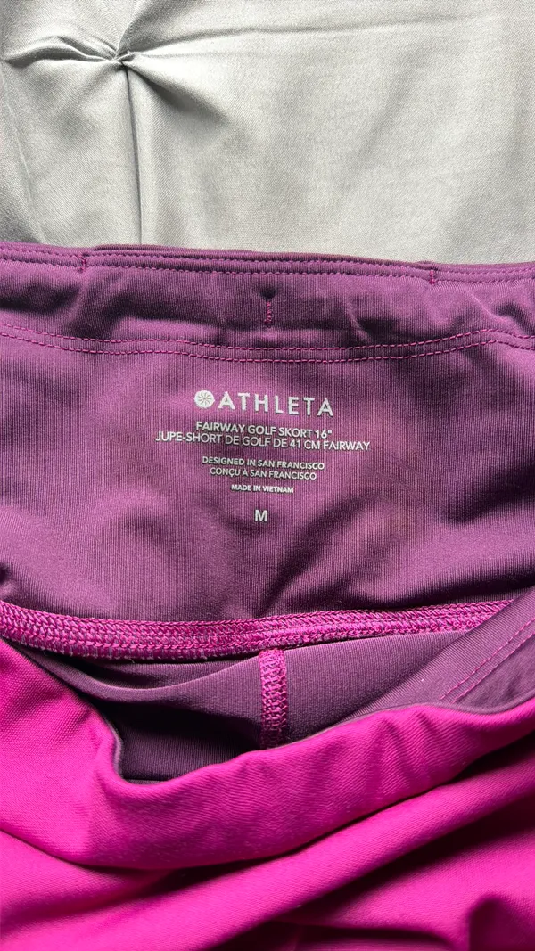 Athleta Fairway Golf Skort 18" Purple Medium - Image 3