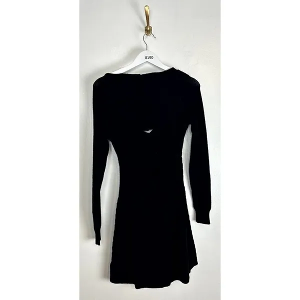 FREE PEOPLE Small World Mini Dress in Black Size Medium - Image 10