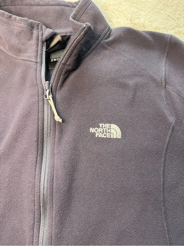 The North Face Women’s Purple Full Zip Fleece Jacket Size L - Image 3