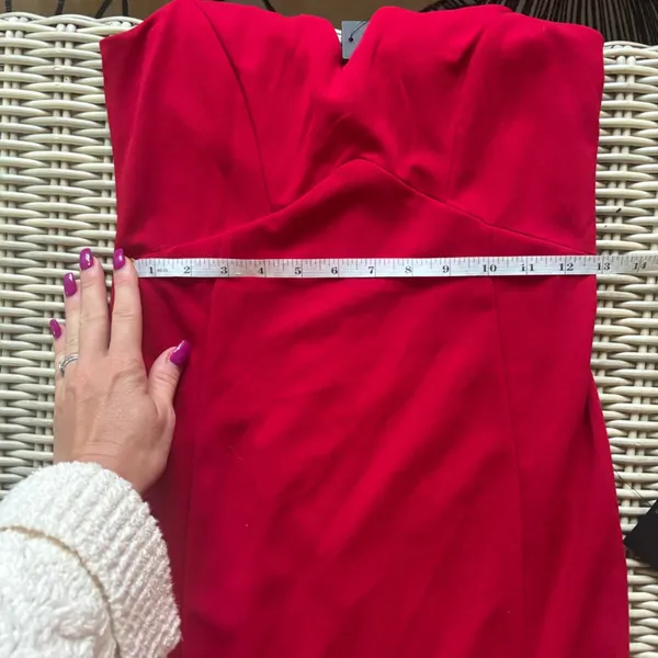 Lulus NEW WITH TAGS Iconic Moment Red Midi Bodycon Dress‎ small holiday - Image 9