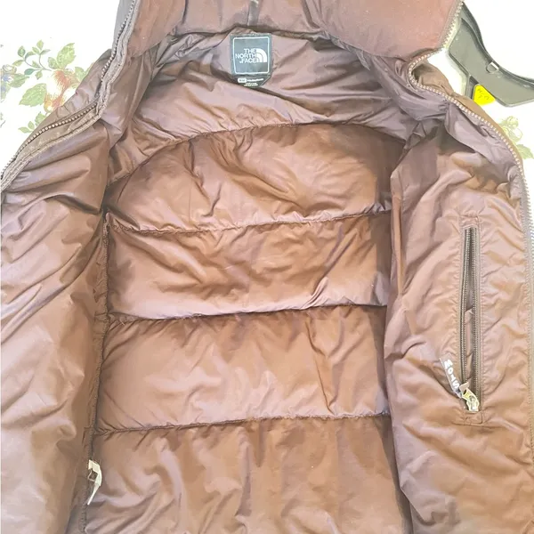 The North Face Vest 1996 Retro Nuptse 700 Puffer Down Chocolate Brown S GUC - Image 7