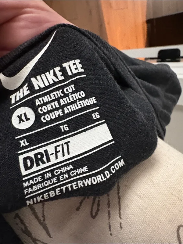 Nike XL Women’s Black Tee with Neon Yellow Soccer Logo - Image 3