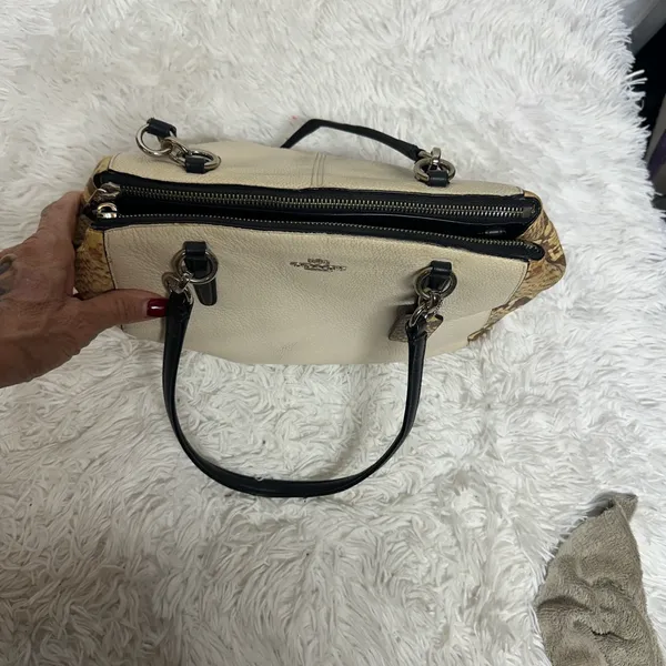 Coach Christie Snake embossed leather satchel - Image 13