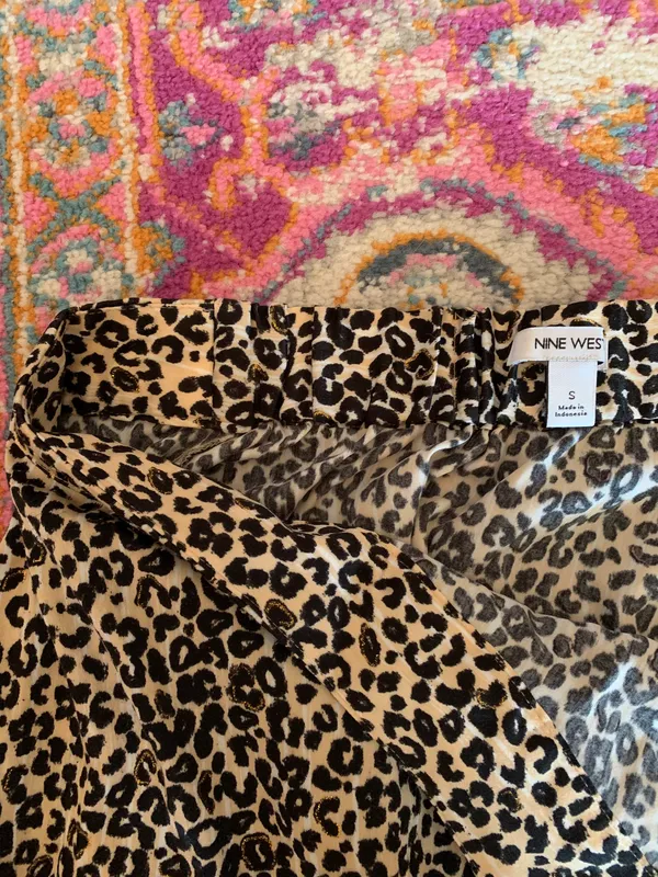 Leopard Midi Skirt Size Small - Image 7