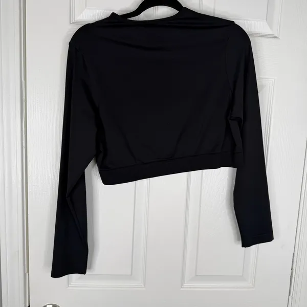 Sz XXL Gymshark Black Seamless Long Sleeve Cropped Top NWOT - Image 8