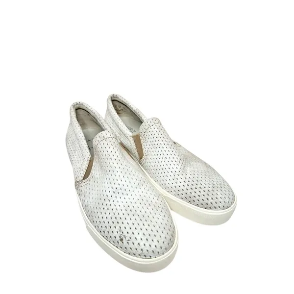 Naturalizer Aileen Grey‎ Metallic Perforated Leather Slip On Sneakers Womens 9M - Image 4