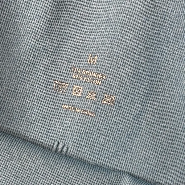 NVGTN Sky Blue Contour Seamless Leggings Womens M Activewear Workout Gym - Image 3