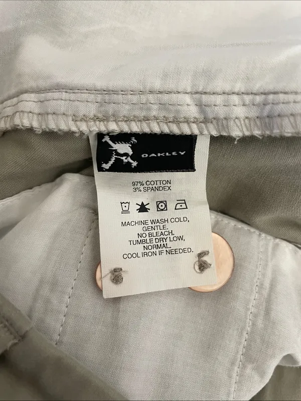 Oakley Vintage Women's Golf Pants Size 6 Beige Khaki - Image 9