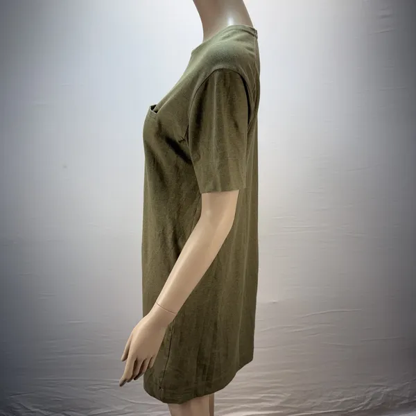 Arc'teryx Womens Cela T-Shirt Dress Size M Olive Green Cotton Blend Short Sleeve - Image 3