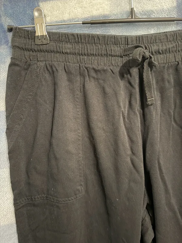 Splendid Black Drawstring Cargo Jogger Pants L - Image 2