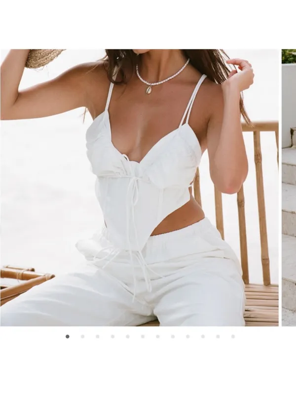 SABO Skirt Ginny Top in white small - Image 5