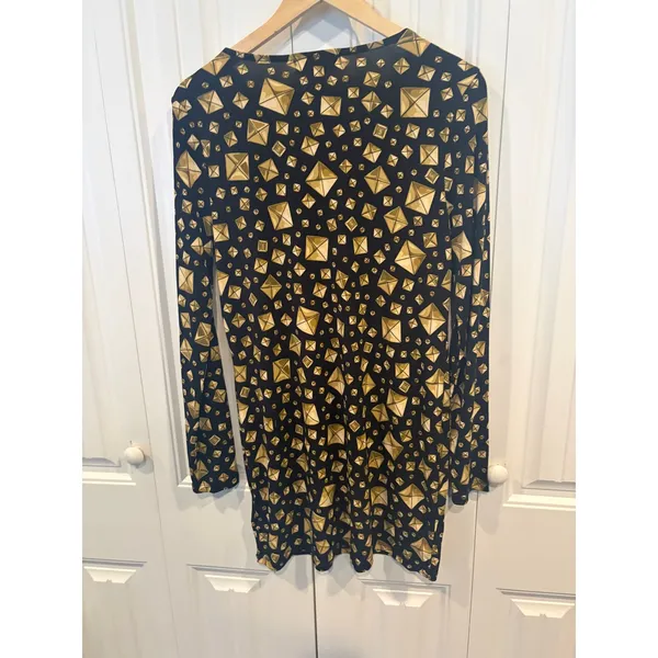 MICHAEL Michael Kors‎ Black And Gold Dress Size Medium - Image 2