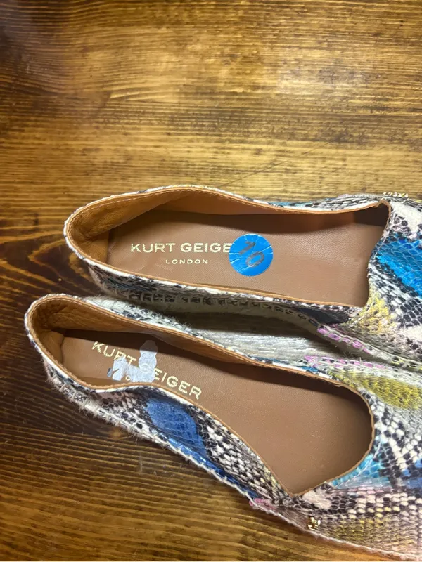 Kurt Geiger snakeskin print espadrilles size 10 - Image 6