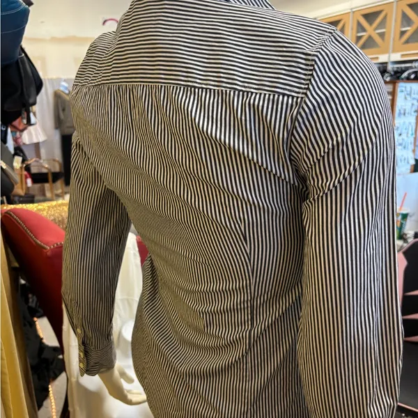 J.Crew Women's Striped Button-Up Shirt‎ - Image 3
