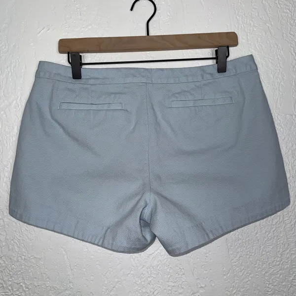 Lilly Pulitzer Adie Ruffle Pocket Shorts Blue Preppy Coastal Resort Size 10 - Image 2