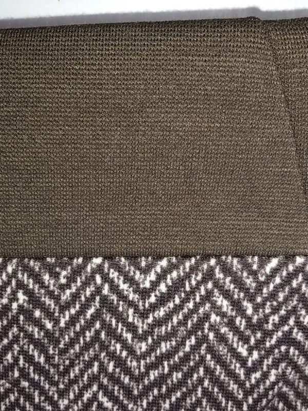 Michael Kors 6 Brown Gold Herringbone Pencil Skirt - Image 5