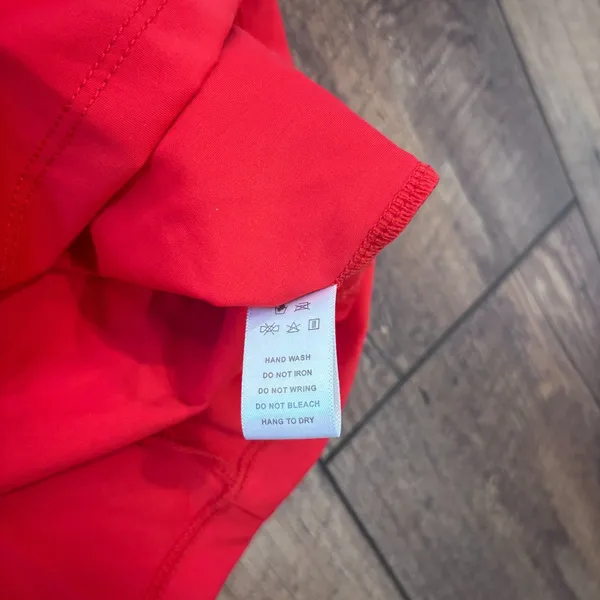 Popilush Shapewear Sleeveless Ruched Tummy Control Midi Work Red Dress M $115 - Image 9