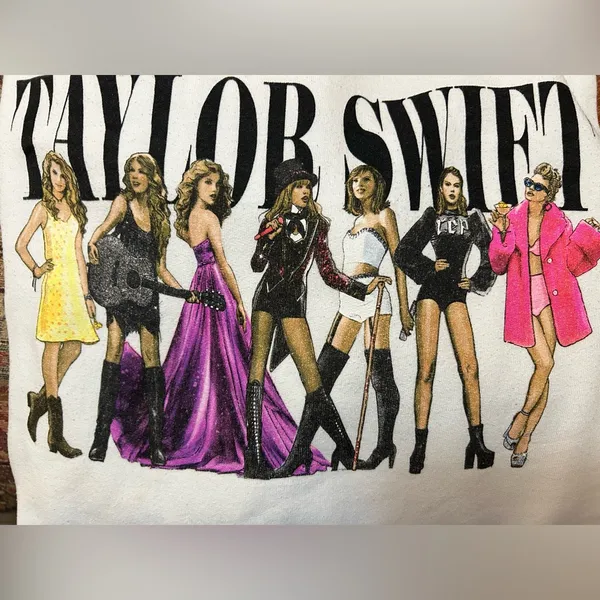 Taylor Swift Eras WHITE Sweatshirt Size SMALL Limited Edition size M - Image 2