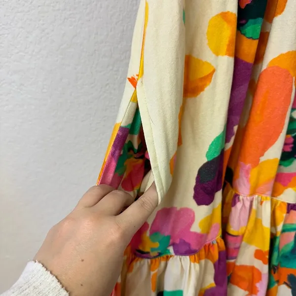 Daily Practice by Anthropologie Frida Cross-Back Midi Dress Multi Size Small - Image 7