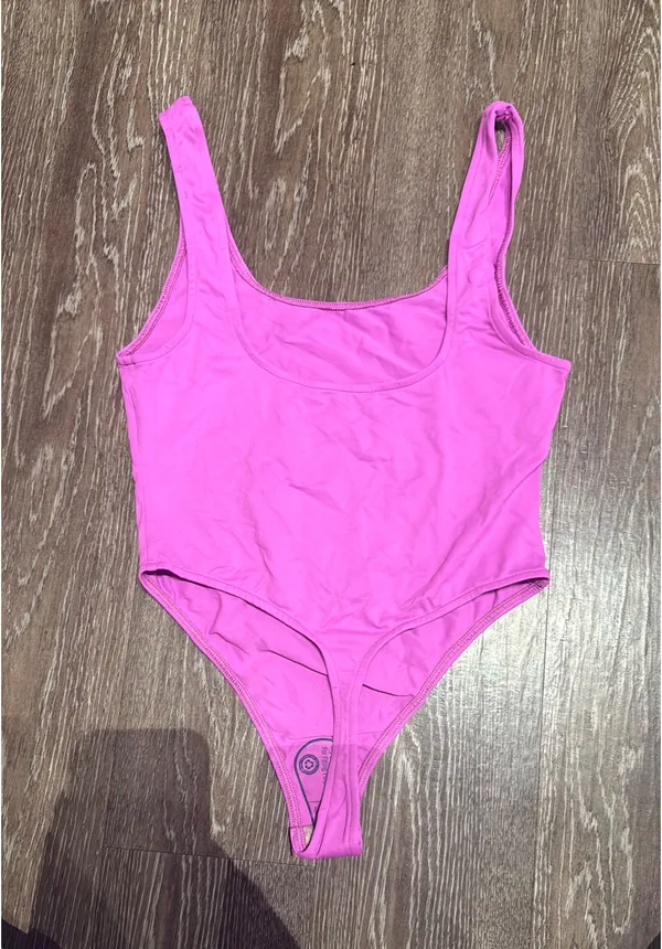 Hot Pink/Neon Pink Only Hearts Bodysuit - Image 2