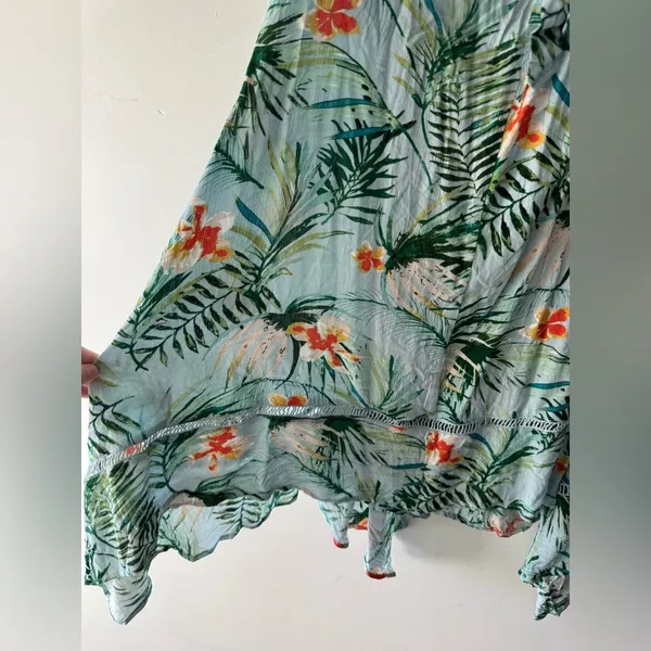 NEW!! Lulus St Tropez Mint Blue Leaf Print Halter‎ Dress - Image 5