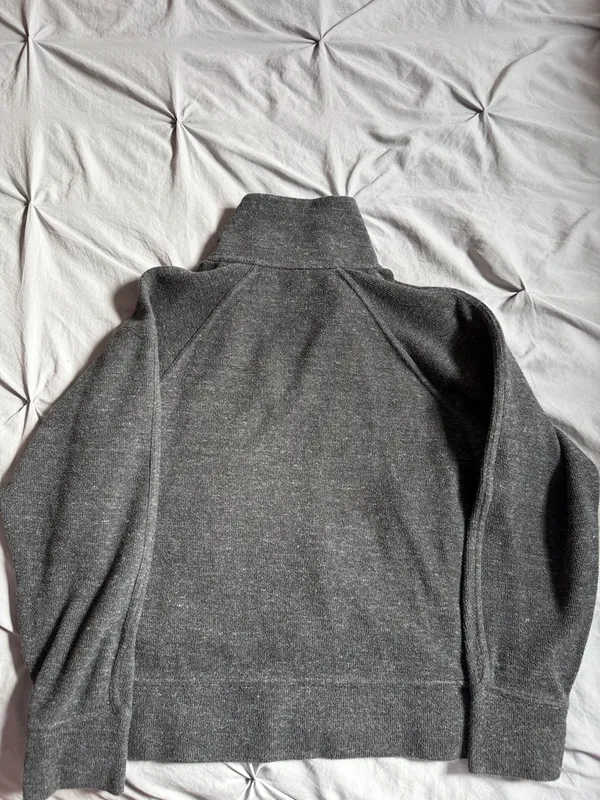 Women’s Nike Charcoal Quarter-Zip Sweater - Image 4