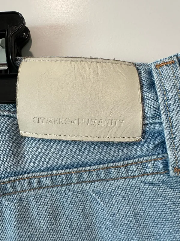 Citizens of Humanity Paloma Baggy Wide Leg Jeans 32 Light Wash - Image 3