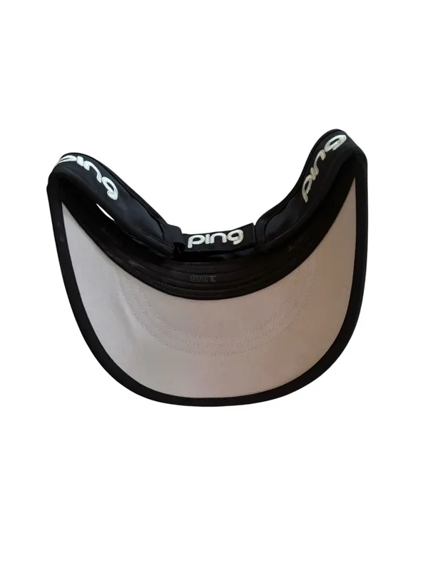 PING 110/One Ten Flexfit Tech Black Golf Visor Adjustable New OS Logo - Image 3