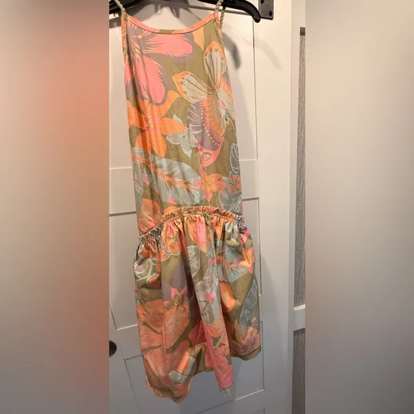 Free People Desert Island Mini Dress in Rainforest Combo size Medium, NWT - Image 9