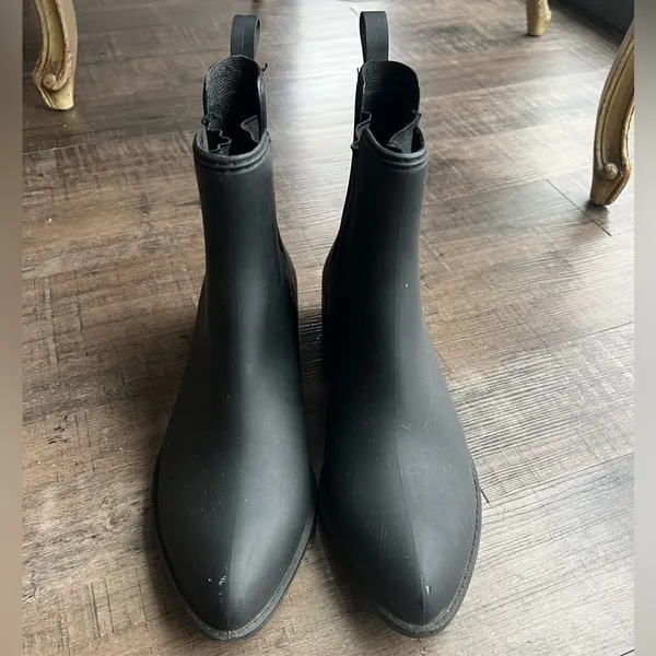 Jeffrey Campbell Matte Black Chlesea Rain Boots - Image 2