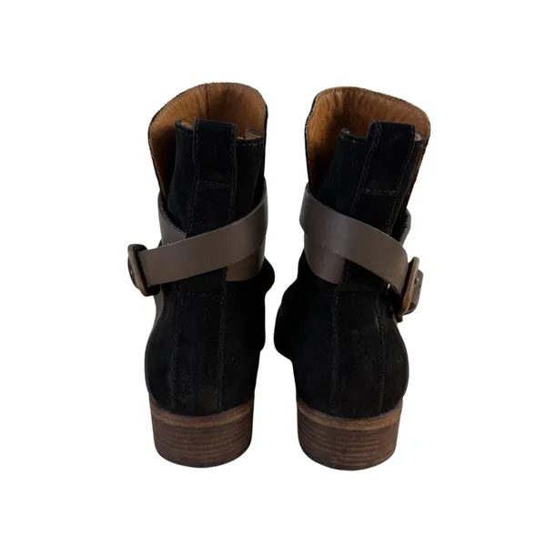 See by Chloe Janis Black Suede Ankle Boots Sz 37 EU 7 US - Image 6