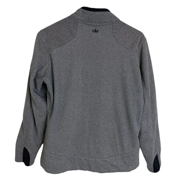 Peter Millar Warmth Jacket Womens Medium Gray Full Zip Fleece Golf Sanctuary - Image 2