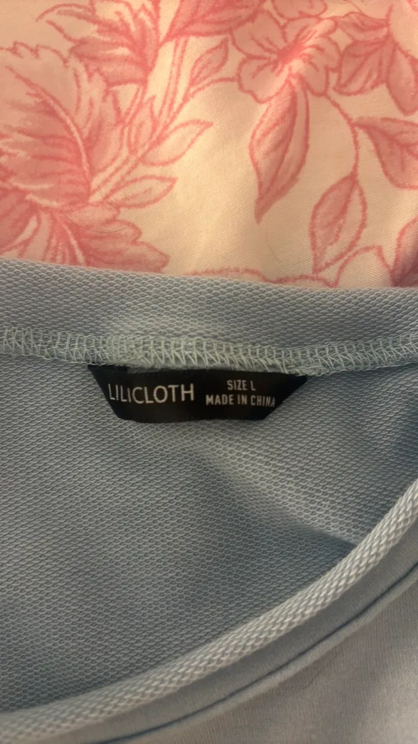 yes i’m cold crewneck Blue Size L - Image 2