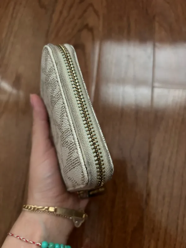 Michael Kors leather monogrammed mini zip around wallet - Image 4