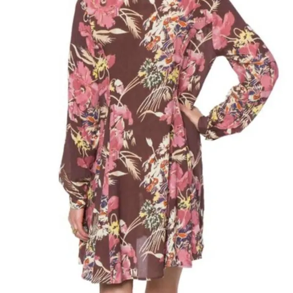 O’Neill Poppit Floral Brown Mini Dress size M - Image 2