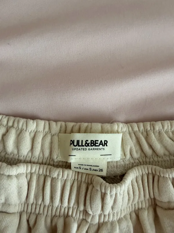 Pull and bear cream sweatpants  - Image 2