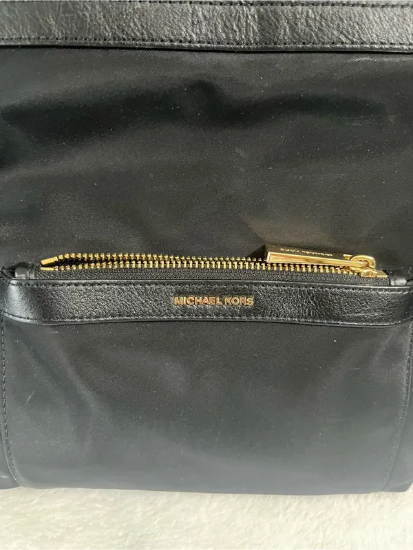 Michael Kors Black Crossbody with Gold Hardware - Image 2