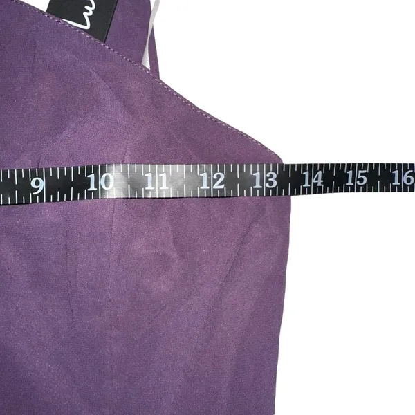 NWT Lulus Forevermore Dusty Purple Skater Halter Neck Mini Dress XS - Image 8