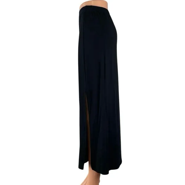 Brandy Melville Josie Black High Waisted Minimalist Maxi Straight Pencil Skirt M - Image 3