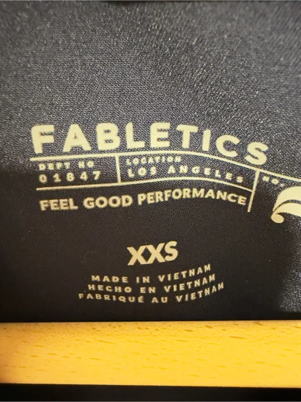 Fabletics Navy Scrub Top Size XXS New! - Image 5