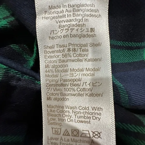 J Crew Women Pajamas Green Black -‎ Size S. - Image 14