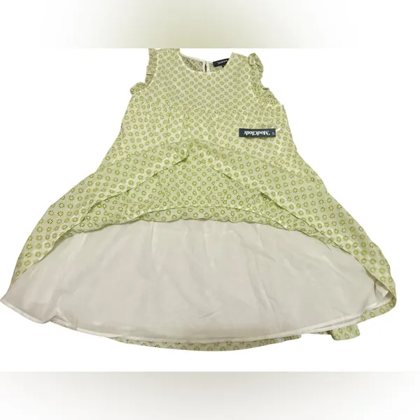 ModCloth Day Tripping Eyelet‎ Flower Fields Trapeze Dress Green White Sz M NEW - Image 10