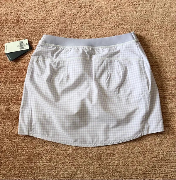 RLX Ralph Lauren Golf Gingham Skort S Purple White NWT - Image 9