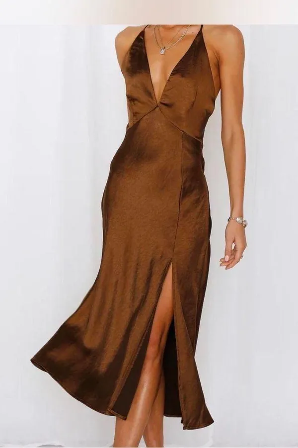 Hello Molly Satin Dress - Image 2