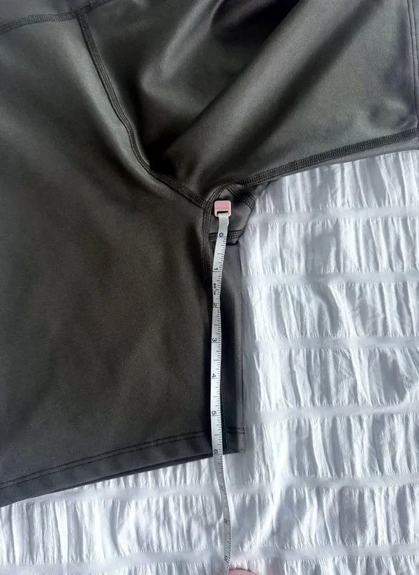 Abercrombie & Fitch Metallic Sheen Biker Shorts Size Small Bike Green Brown - Image 3