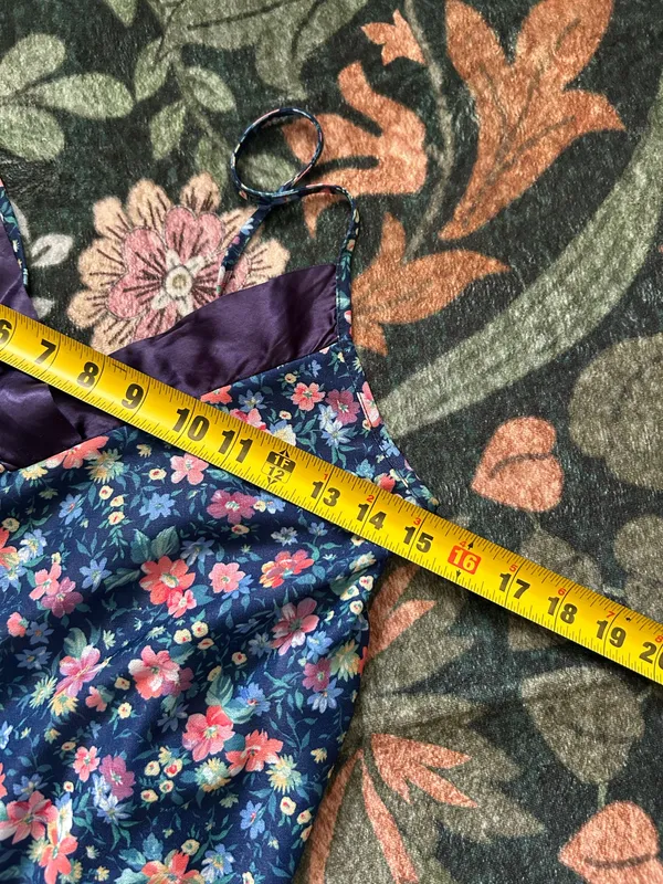 Floral night gown/slip Blue - Image 6