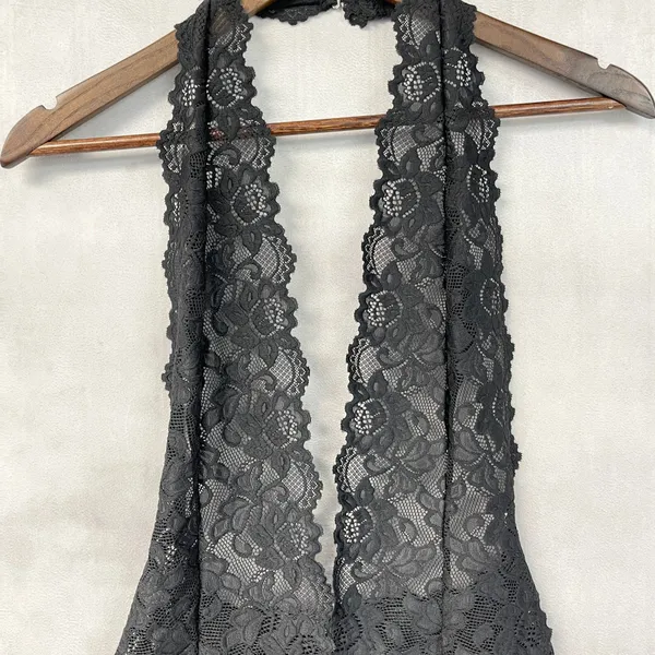 Adore Me Womens Lace Bodysuit Large Coquette Boudoir Romantic Goth Femme Fatale - Image 3