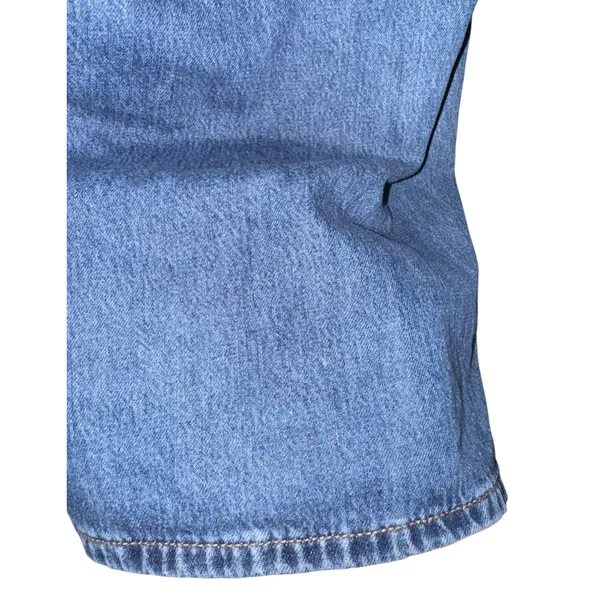 Old Navy Baggy Wide Leg Jeans Women's 22‎ Medium Wash Skater Pockets Retro Denim - Image 4