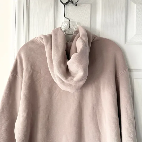 SKIMS Blush Pink Taupe Classic Pullover Hoodie Sweatshirt XS Casual Lounge Comfy - Image 8