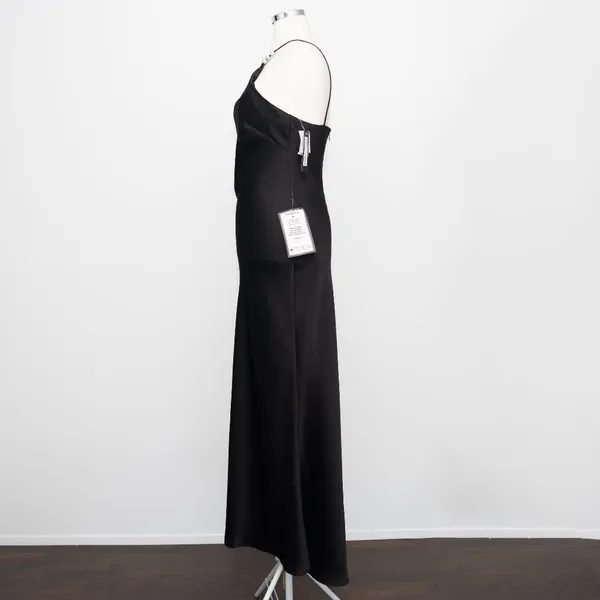 Betsy & Adam‎ - Pavé-Bead Satin Halter Gown - Image 6